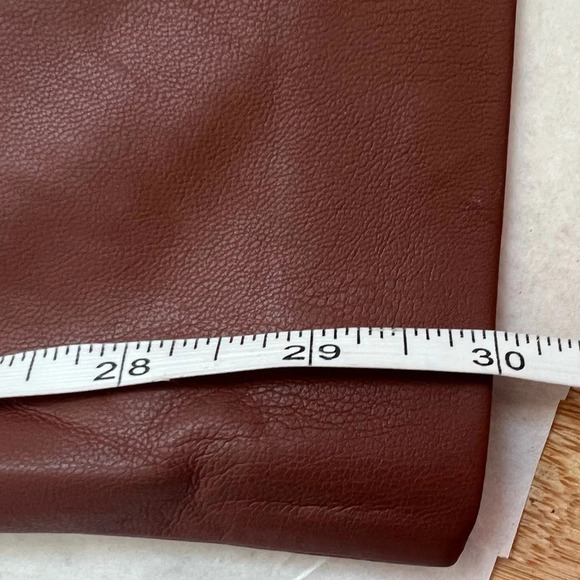 House of Harlow 1960 Brown Vegan Leather Wide Leg High Rise Trouser Pant US 10 - Picture 5 of 8